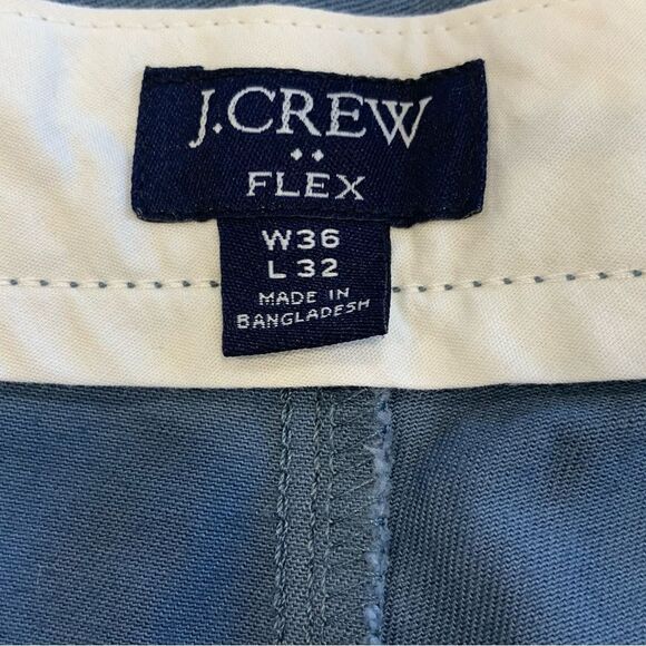 J Crew Factory Chinos Cornflower Blue Slim Size 36x32 - Picture 6 of 11